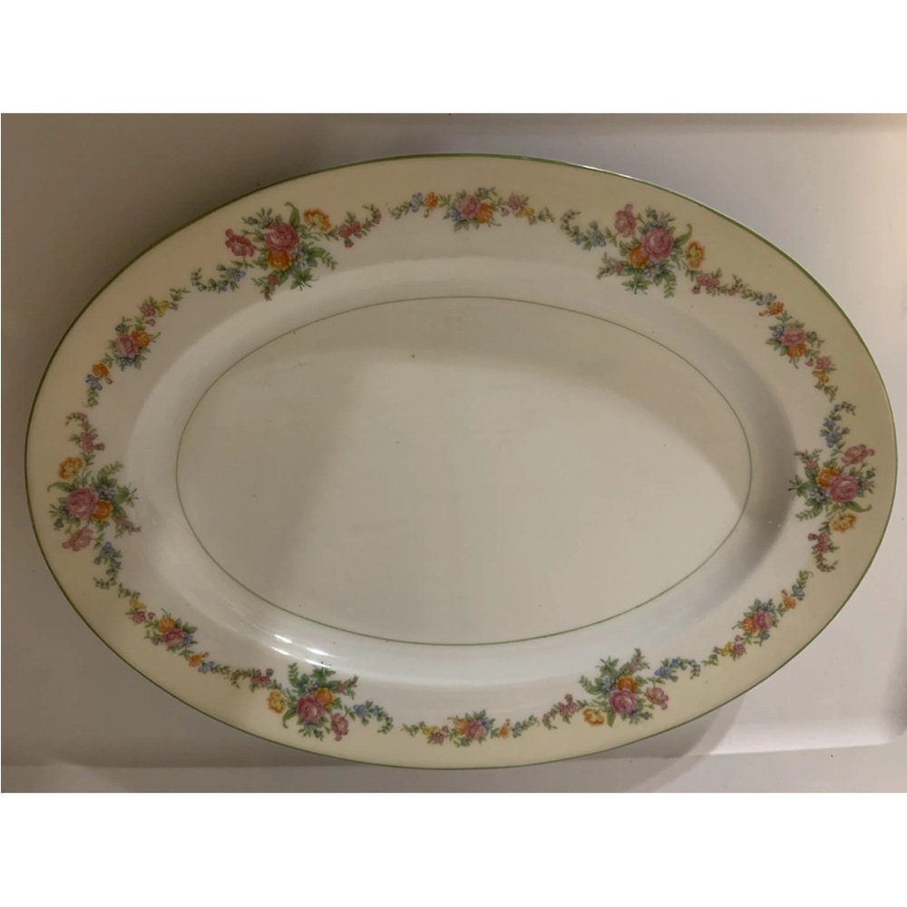 Noritake Cream Floral‎ Oval Platter